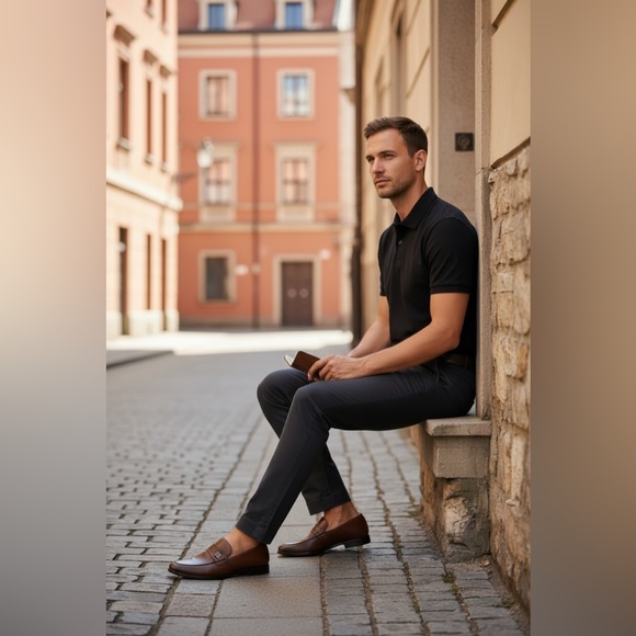 Calvin Klein Men's Brown Loafers (NWOT/BOX) - Picture 6 of 6